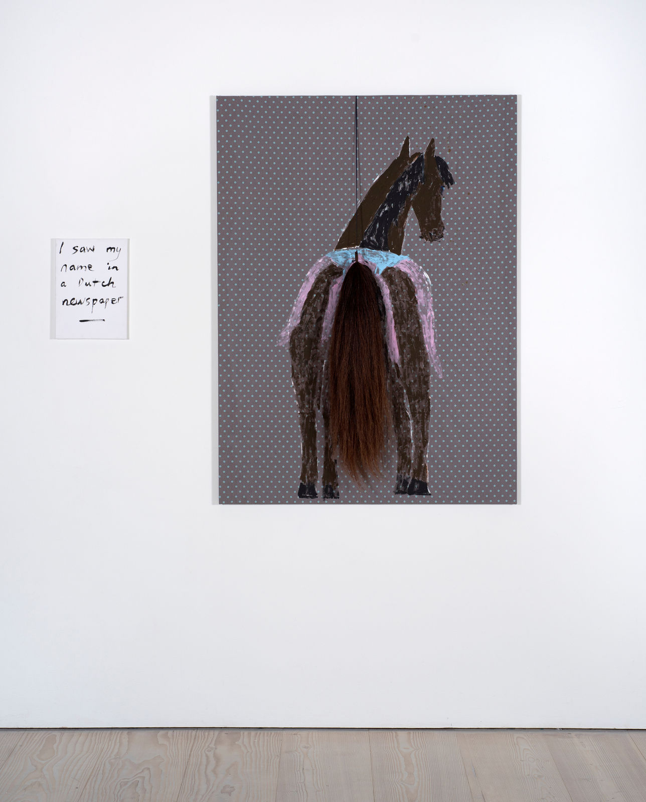 Jenny Watson, On the tail of the horse, 2019