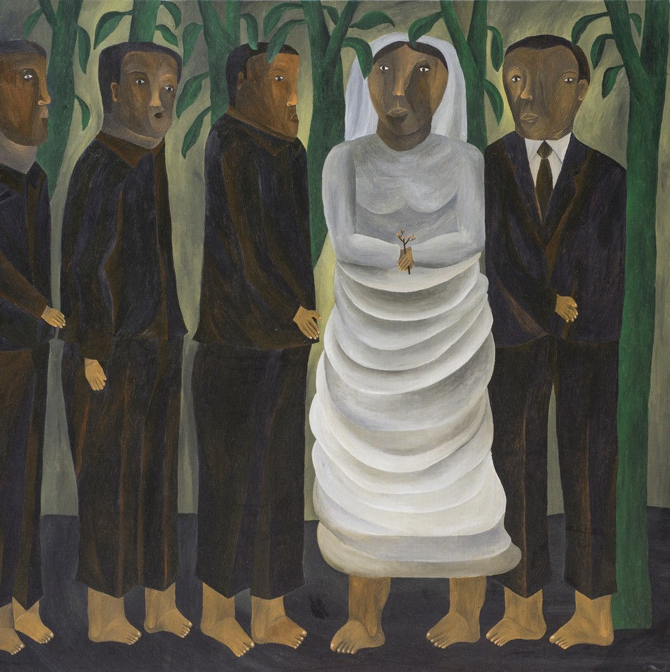 Salah Elmur, The Bride – Queue of Admirers, 2017