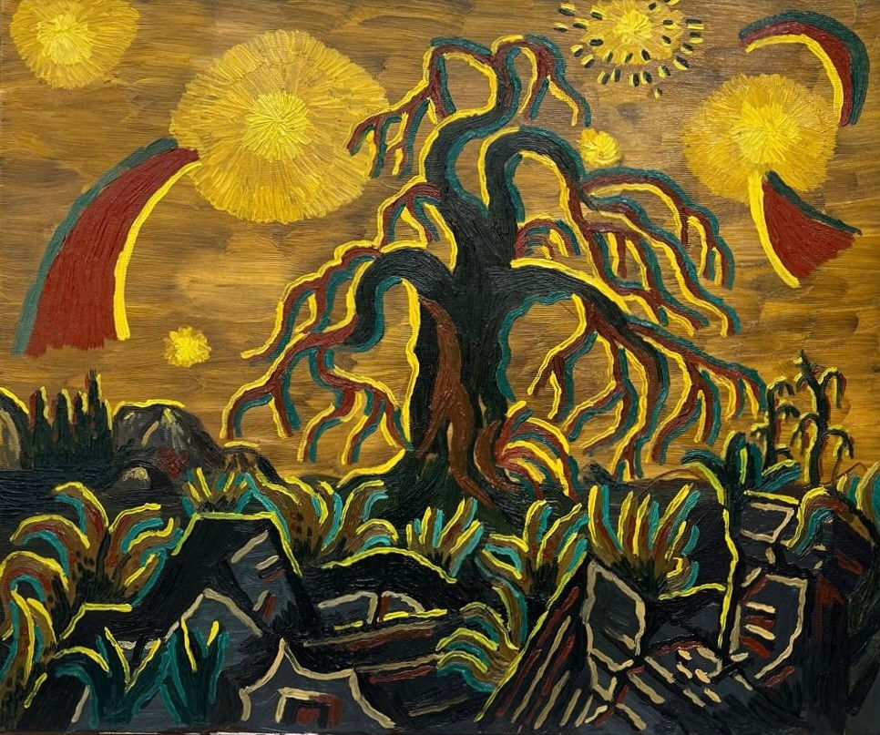 Miroslav Pomichal, Apocalyptic Landscape with Oak, 2025