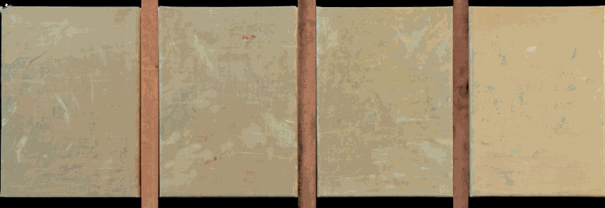 Andrew Hewish, Huperballó (small quadtych), 2025