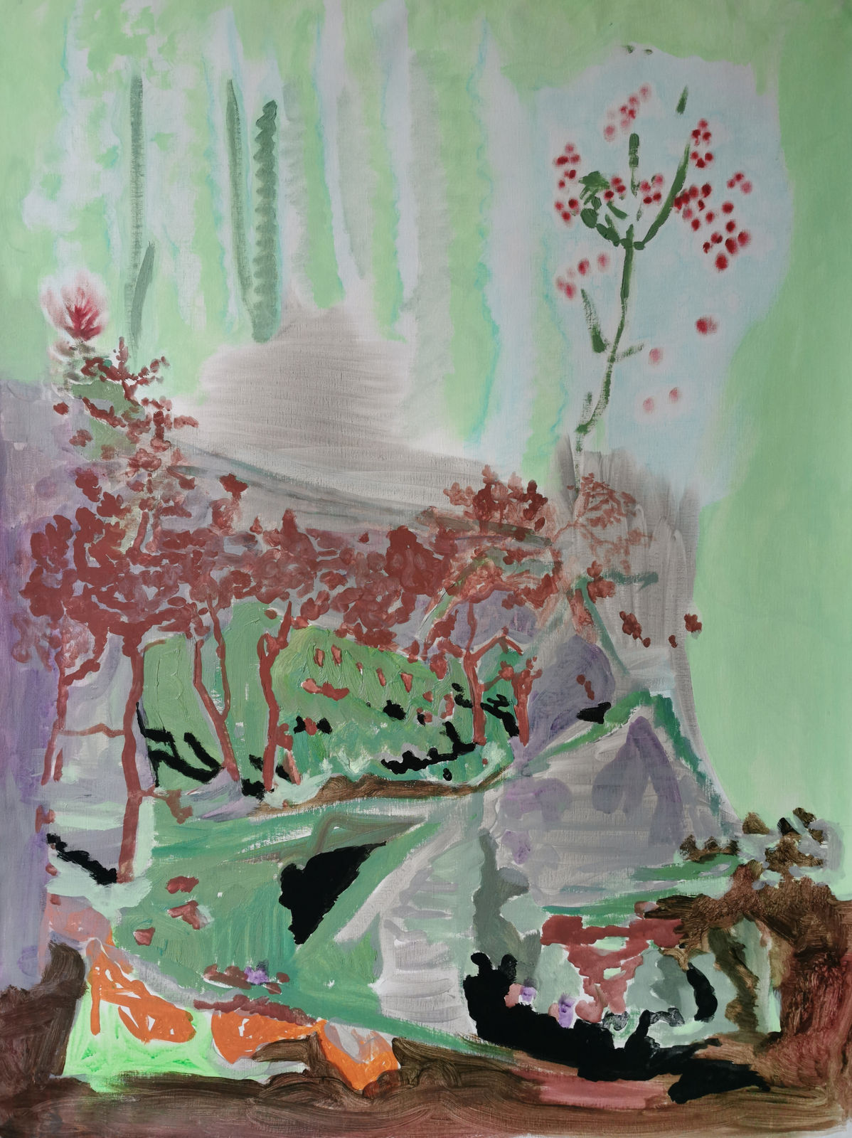 Pavlo Kerestey, Returned landscape, forehead, 2023