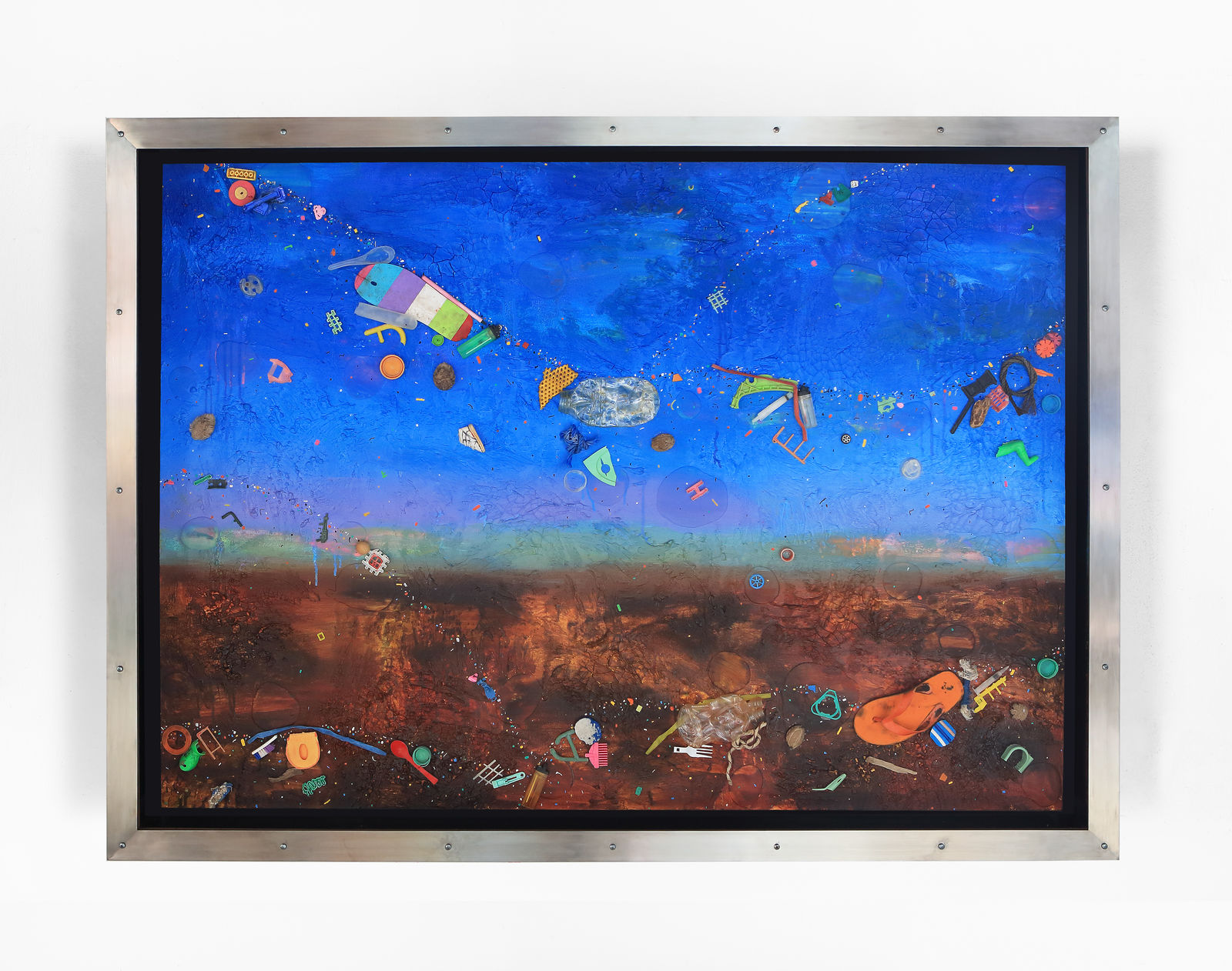 Ashley Bickerton, Floatsam Painting (Medium Size), 2019