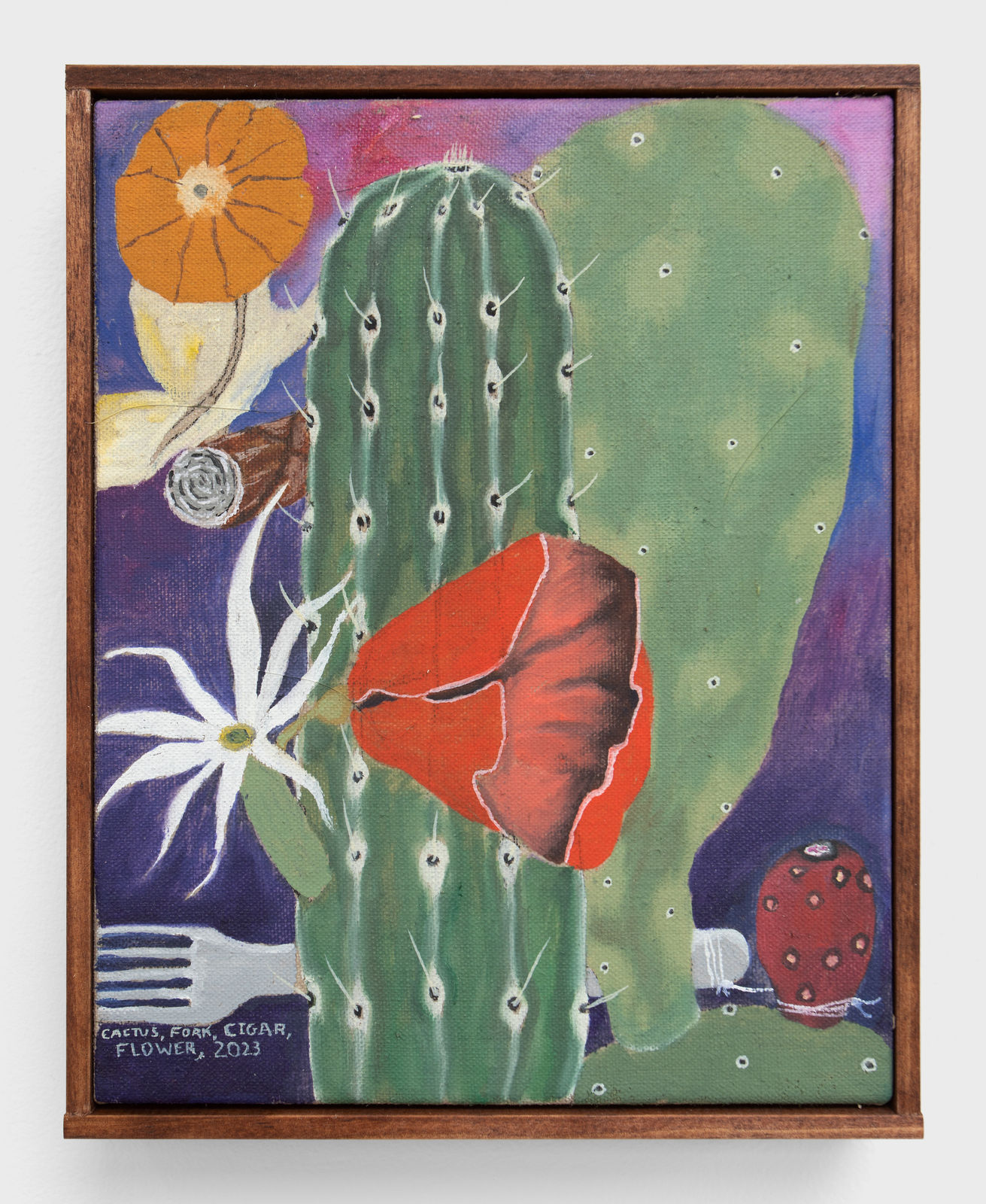 Michael Hilsman, Cactus, Fork, Cigar, Flower, 2023