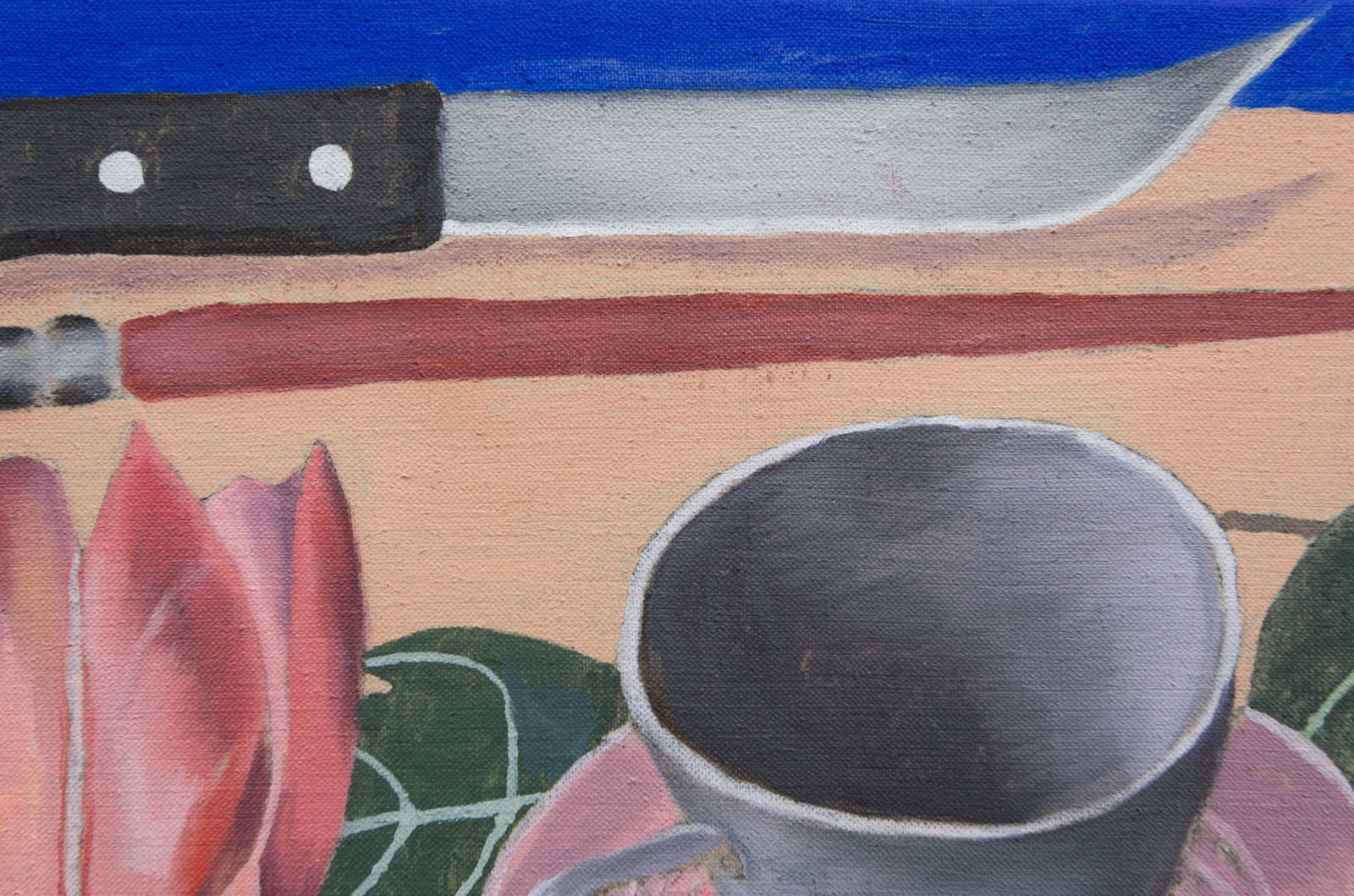 Michael Hilsman, Vessels, Citrus, Brush, Knife, 2023