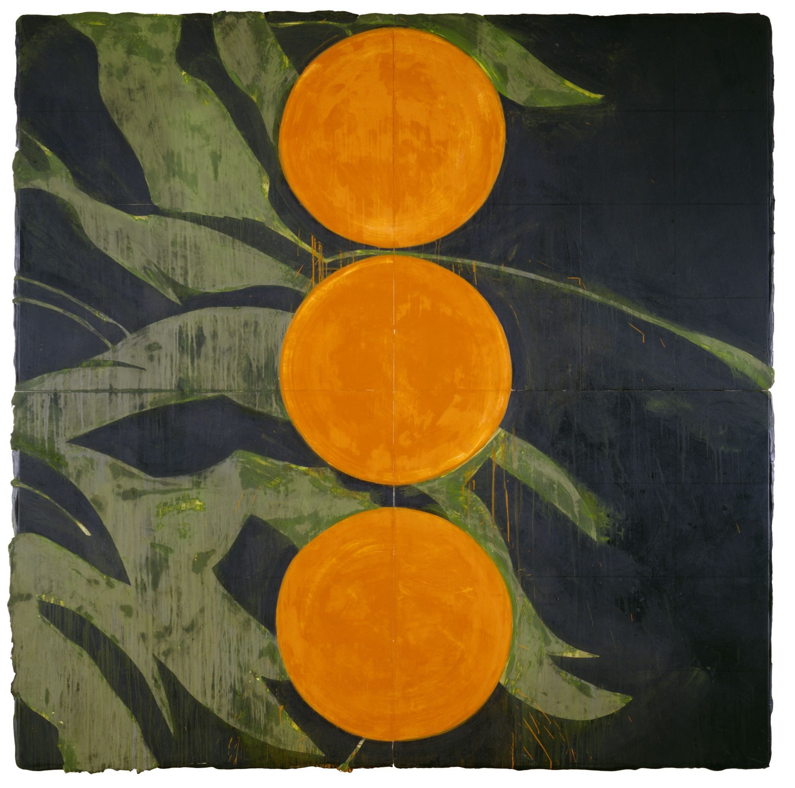 Donald Sultan, Oranges on a Branch March 14, 1992, 1992