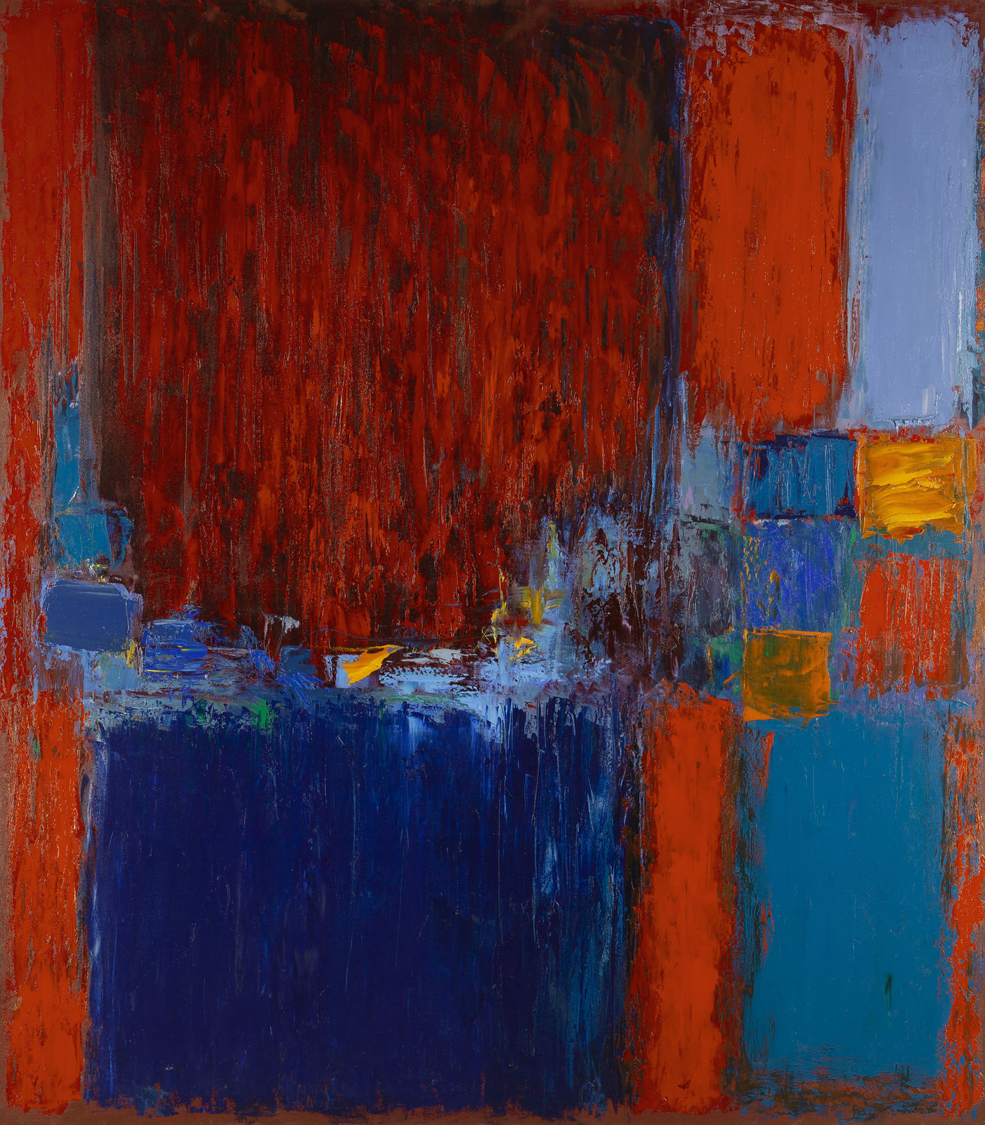 Martyn Brewster, Parkwood (Red & Blue), 1991