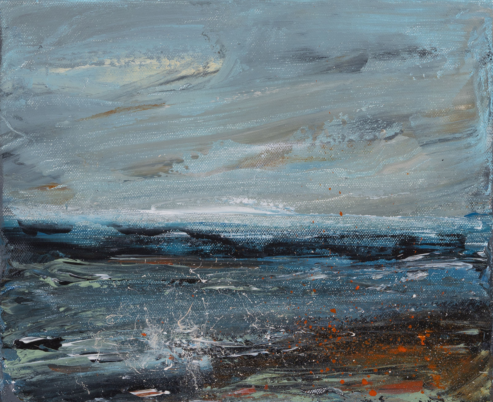 Julie Evans, A Tumbling Sea, 2025