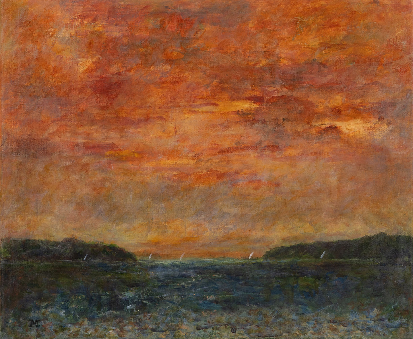 Debbie Morris, Autumn Skies Over South Cornwall, 2025