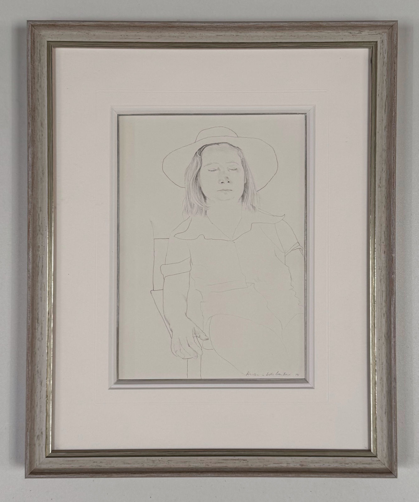 Patrick Procktor, R.A., Kirsten in Sidi Bou Said , 1975