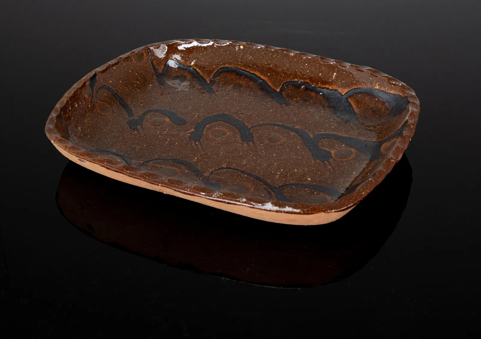 David Leach and Clive Bowen, Slipware Dish, c. 1971-75