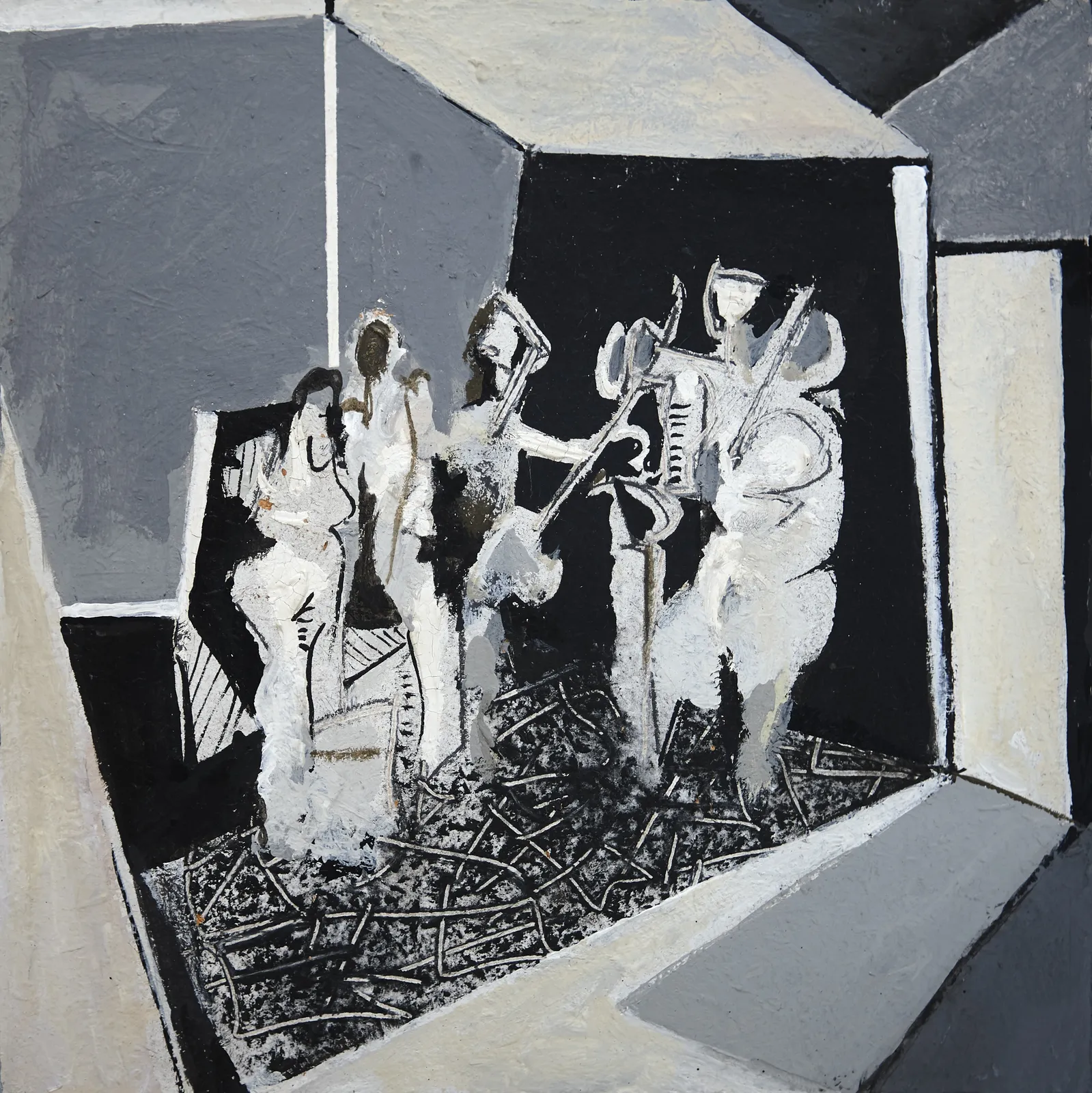 Anthony Whishaw, Interior With Musicians, 1967