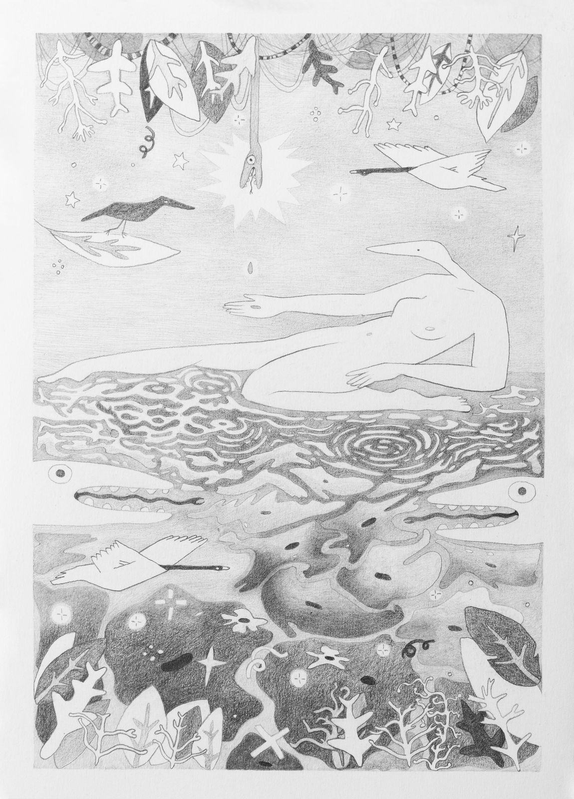 Julia Signe, The Creation of Flowers Through Snake Bile, 2023