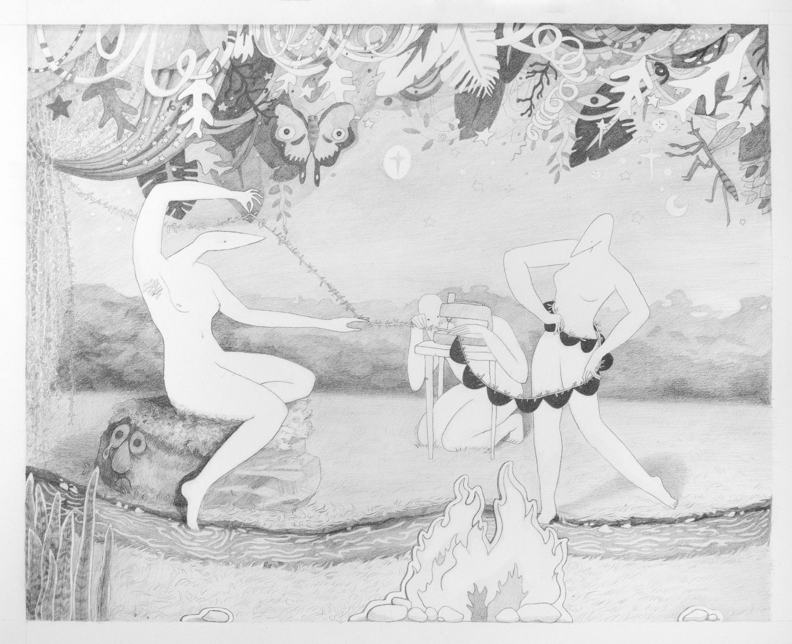 Julia Signe, 3 Riverside Seamstresses, 2023