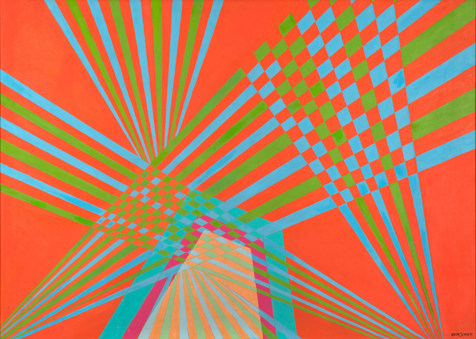 Rolph Scarlett, Abstraction (Orange and Green)