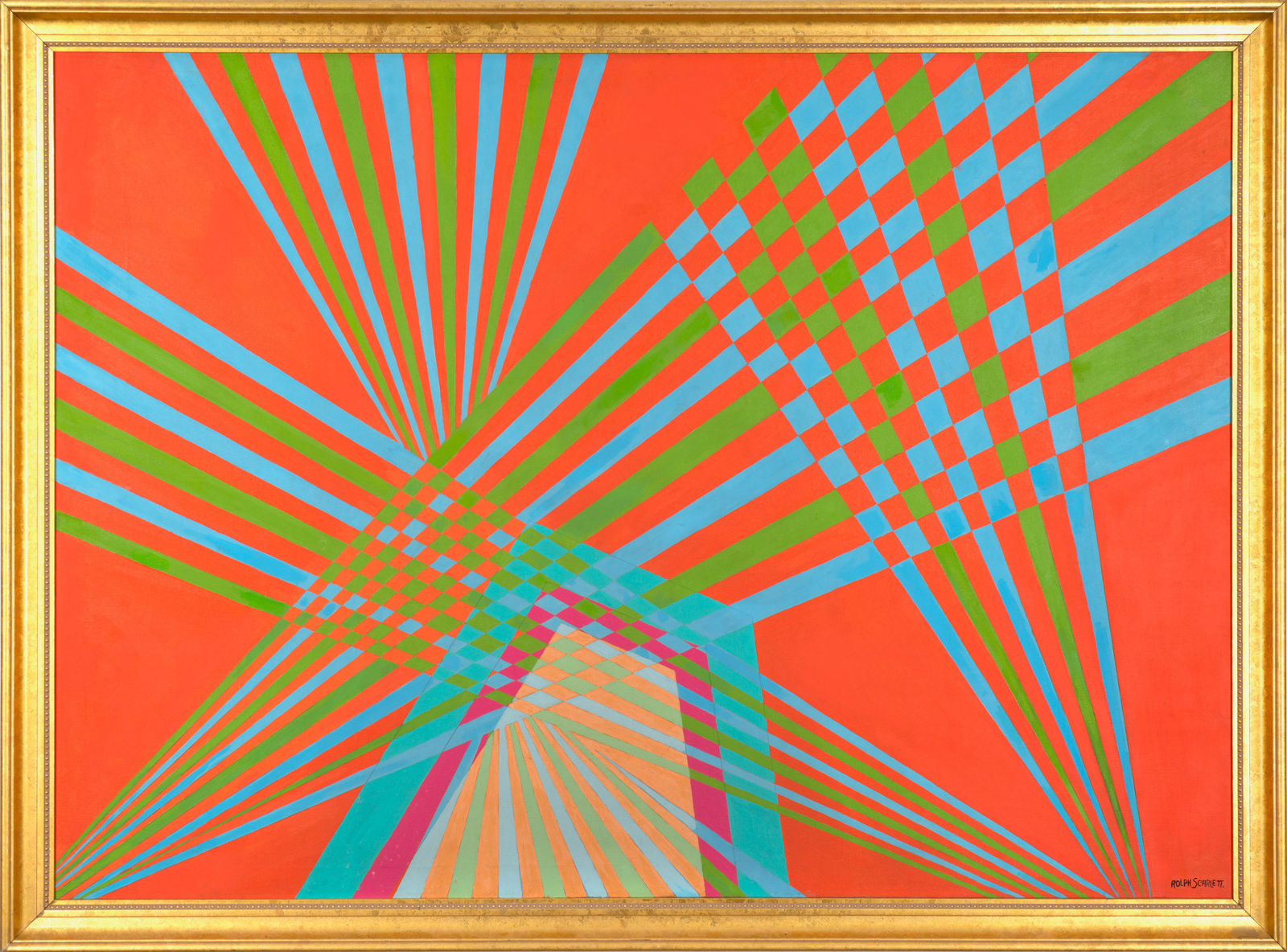 Rolph Scarlett, Abstraction (Orange and Green)