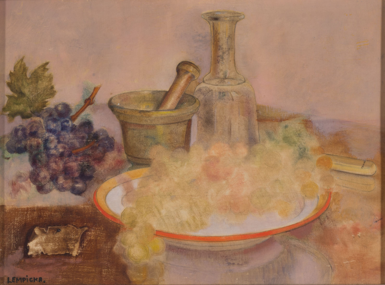 Tamara de Lempicka, Still Life with Grapes, 1952