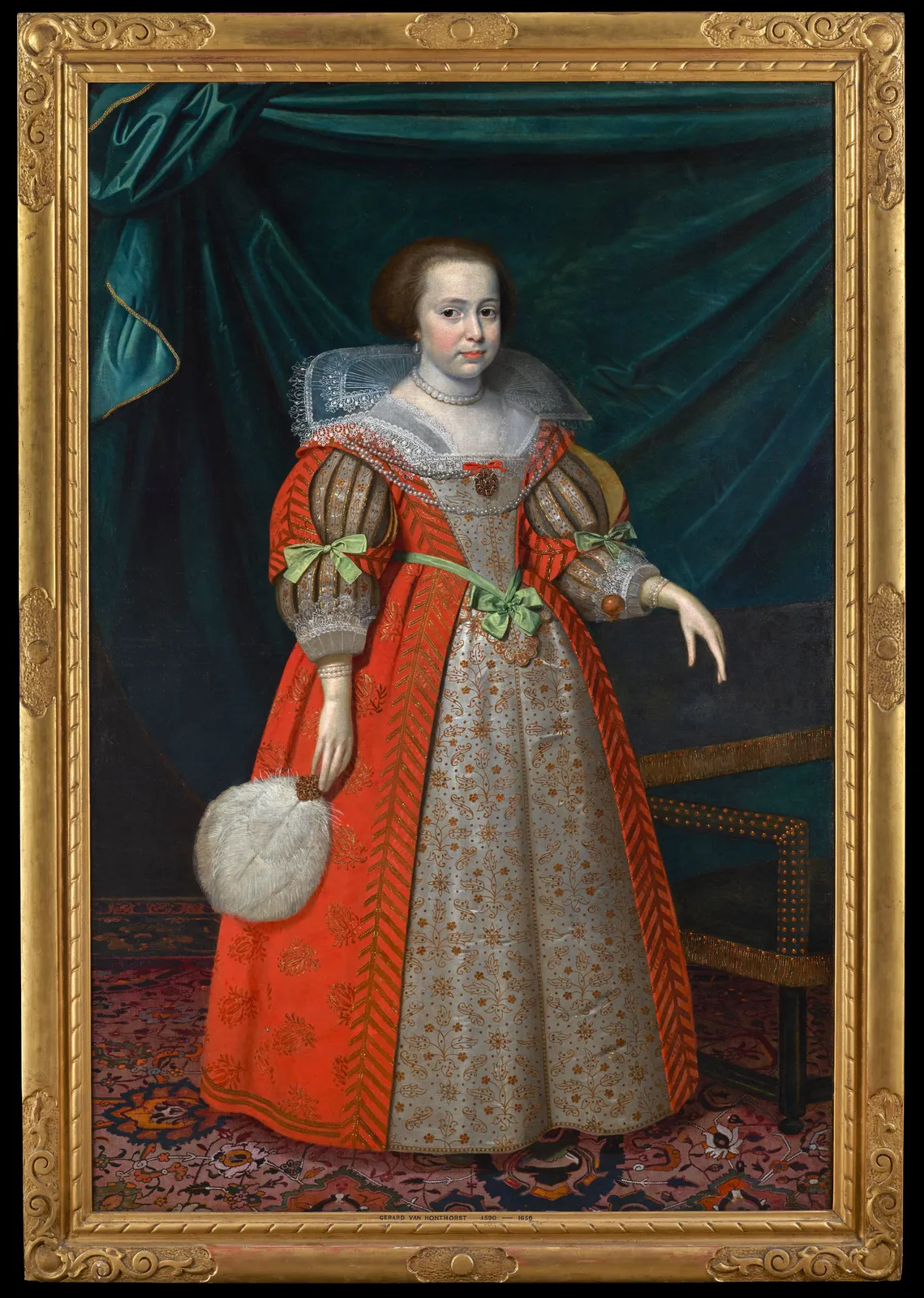 George Geldorp (c.1590 - 1665), Mary Vere, Lady Townshend (1608 - 1669), later Countess of Westmorland [?], Painted circa 1627