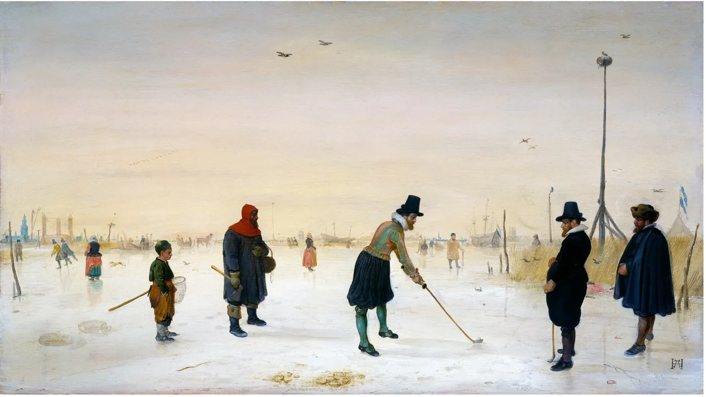 Friesland School, 1603, A three-year-old boy holding a kolf club and ball