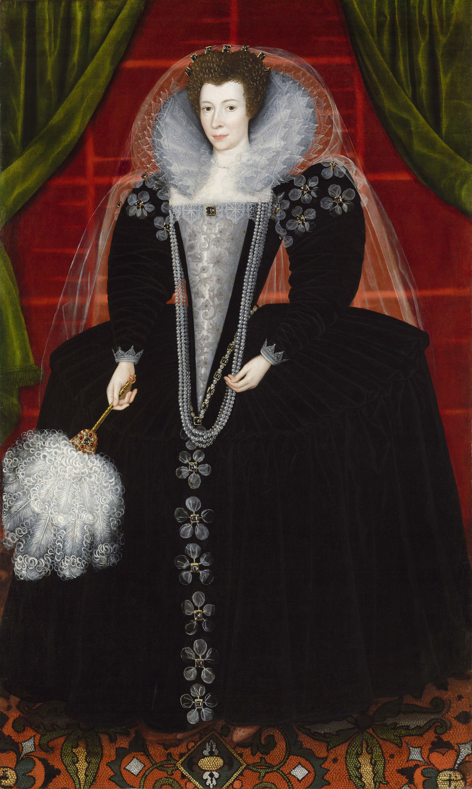 English School, circa 1600, Elizabeth Howard, Lady Southwell (c.1564 – 1646), Painted circa 1600