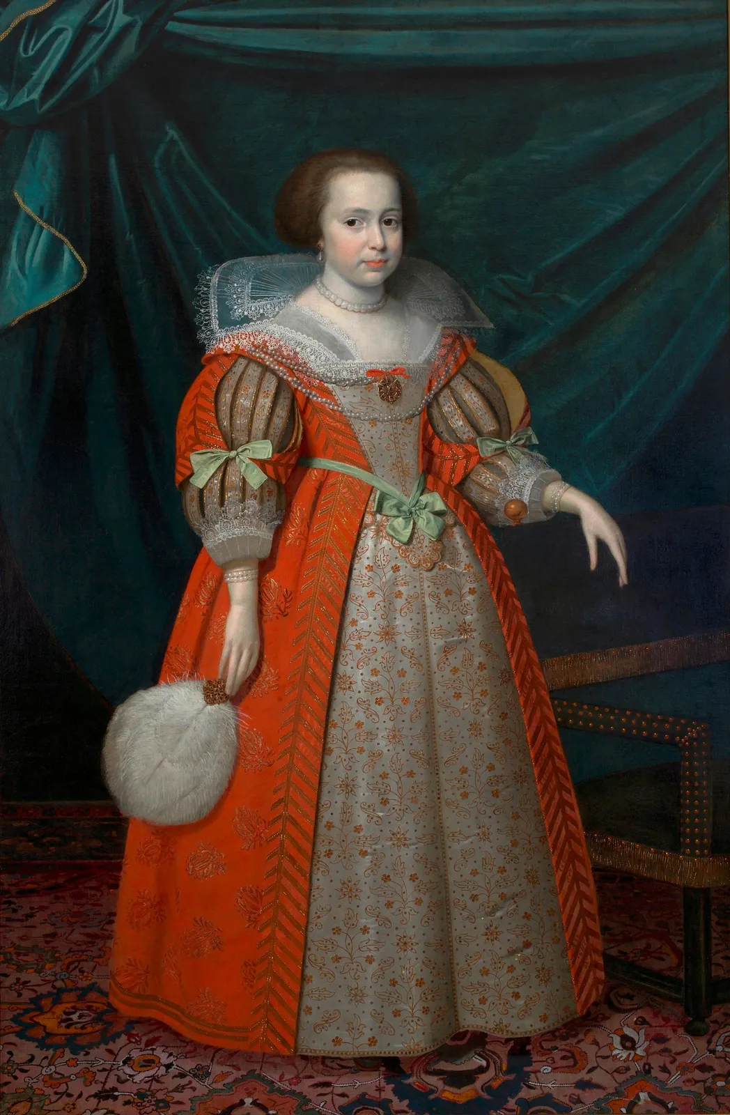 George Geldorp (c.1590 - 1665), Mary Vere, Lady Townshend (1608 - 1669), later Countess of Westmorland [?], Painted circa 1627