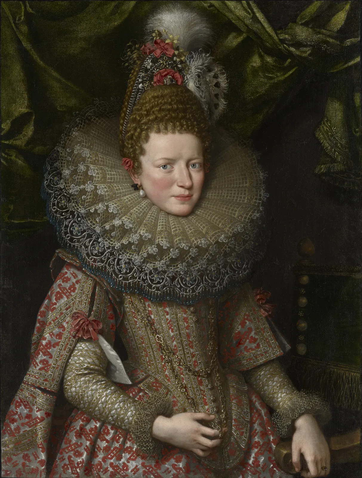 Frans Pourbus the Younger (1569 - 1622), Margherita Gonzaga, Duchess of Lorraine (1591 – 1632) , Painted 1606