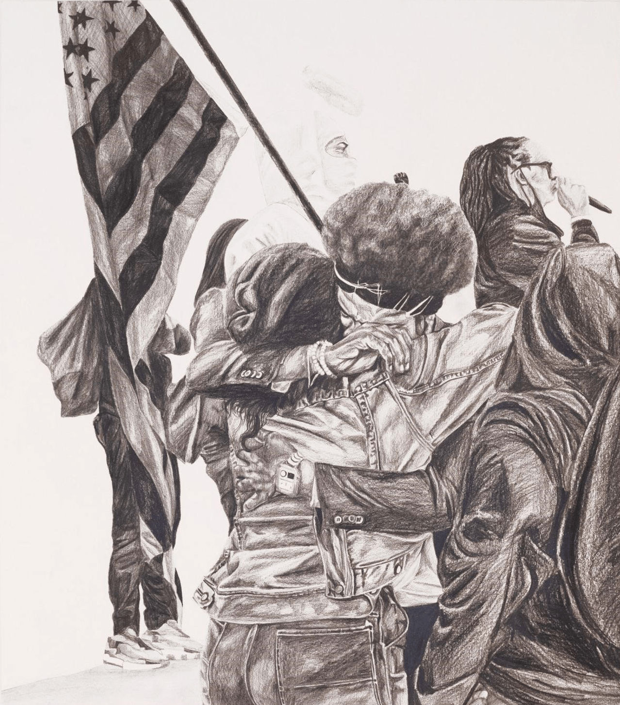 Oasa DuVerney, The foot on my neck is part of a body. The song that I sing is part of an echo (from Leftovers - What is Left By Assata Shakur), 2020