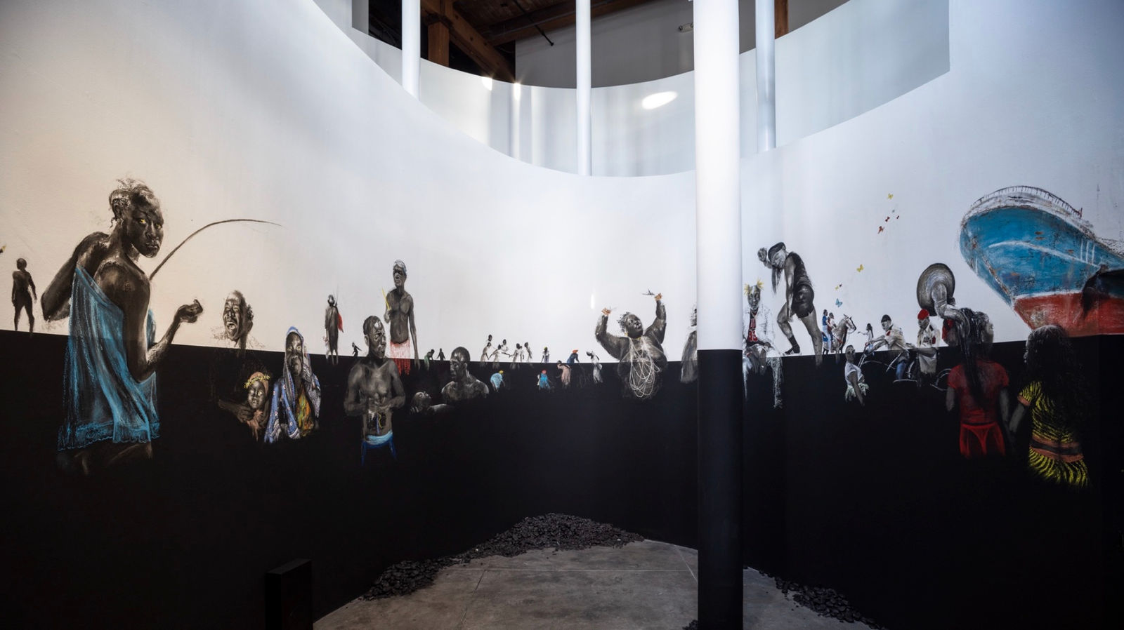 Phoebe Boswell, Exhibition view The Black Horizon (Do We Muse on The Sky or Remember The Sea), Contemporary Art Center, New Orleans, US, 2021