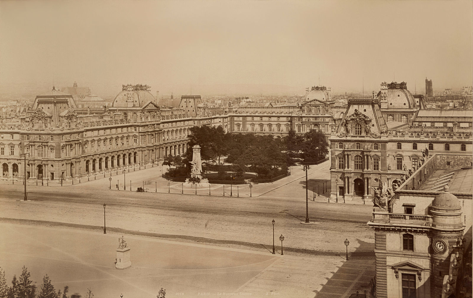 Neurdein Frères, Le Nouveau Louvre, Paris, Île-de-France, circa 1860s-90s