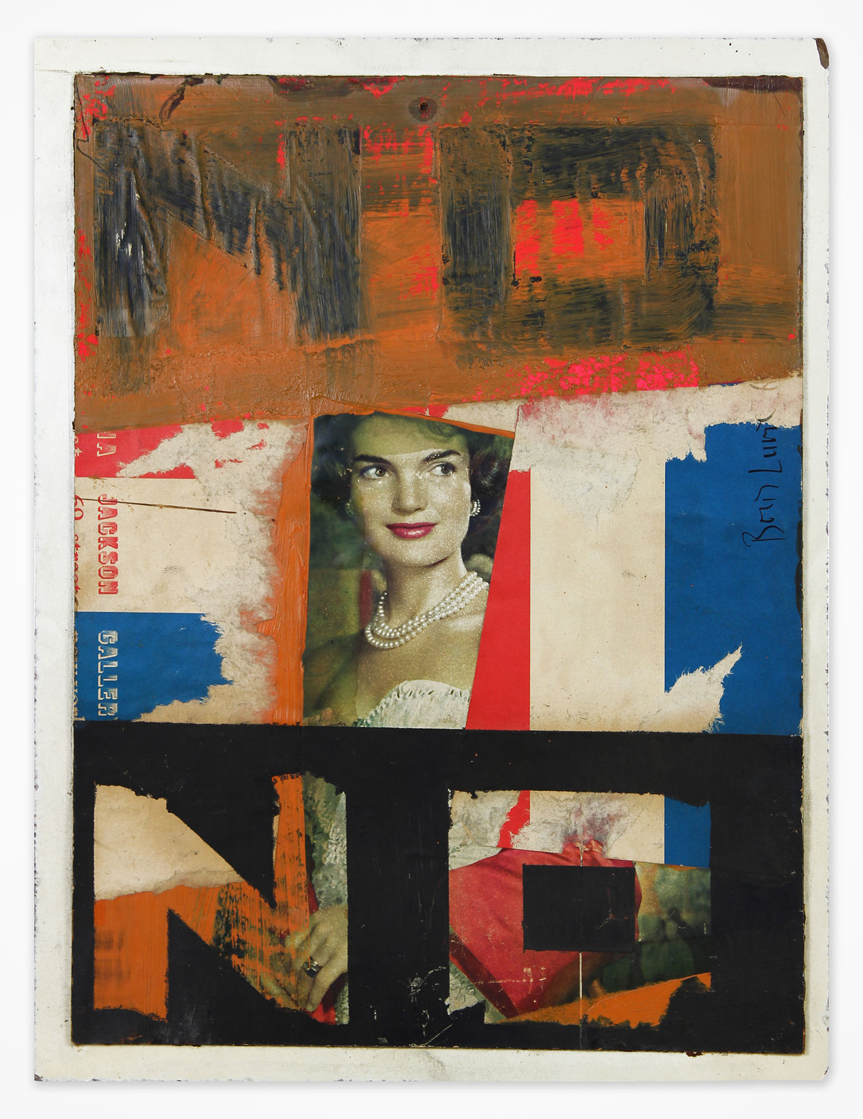 Boris Lurie, NO with Mrs. Kennedy, 1963