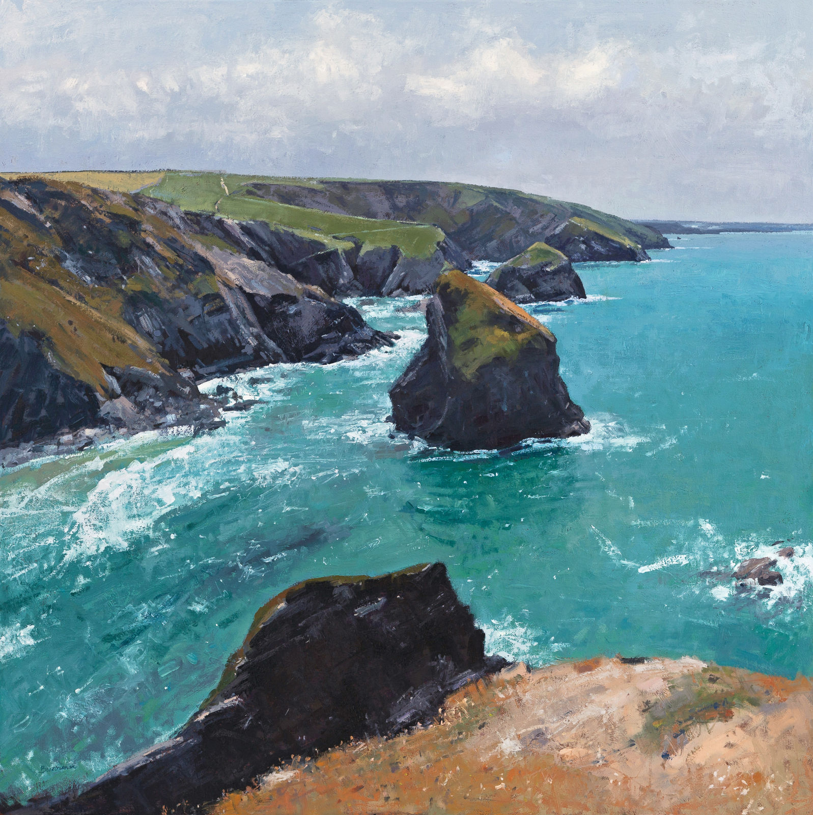 Andrew Barrowman, Green Sea at Bedruthan Steps