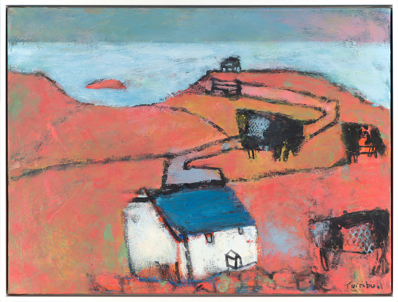 Elaine Turnbull, Old Farm On The Coast Path, Pentire Head