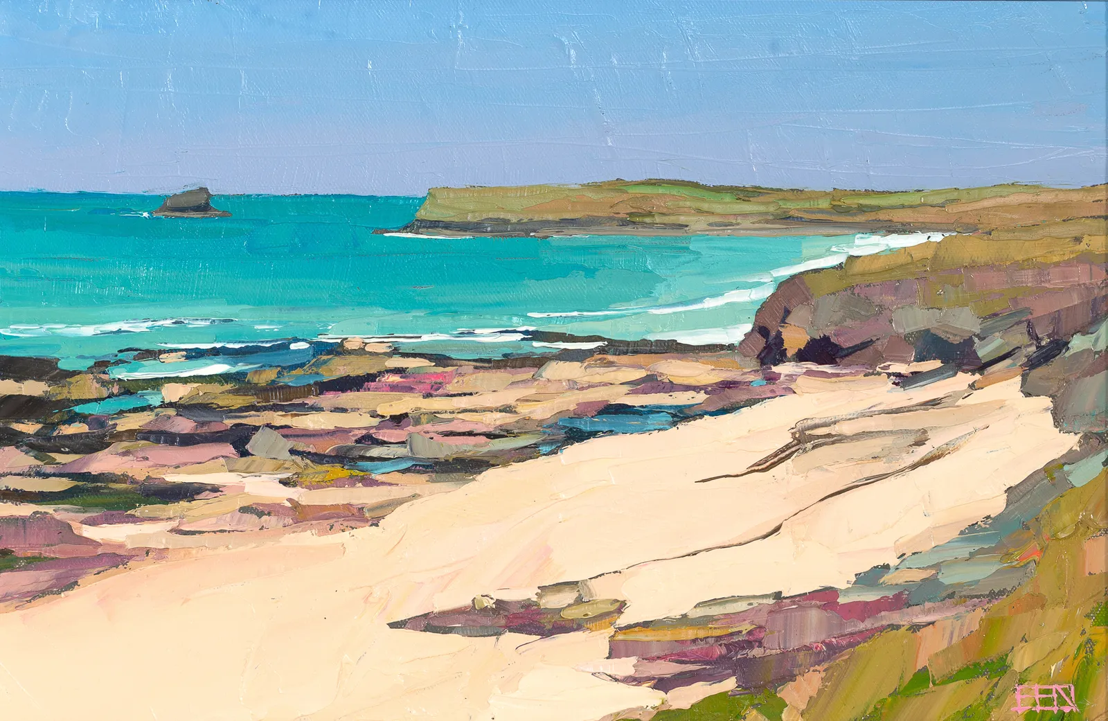 Ben Taffinder, Turquoise And Pink, Polzeath