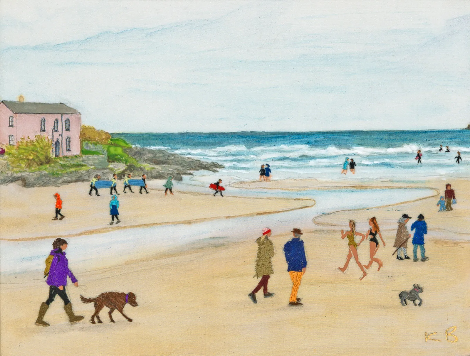 Kim Bentley, Cold Water Swimming, Polzeath