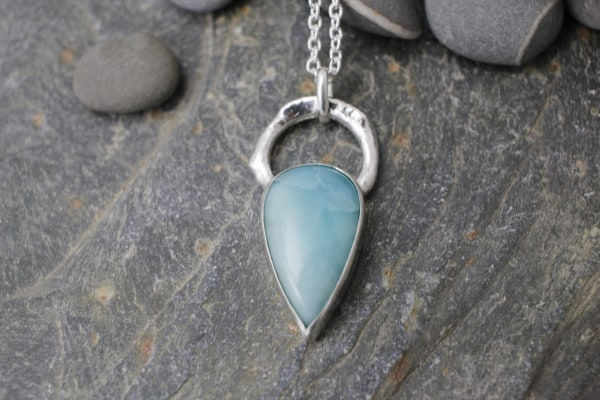 Marsha Drew, Molten Larimar Pendant