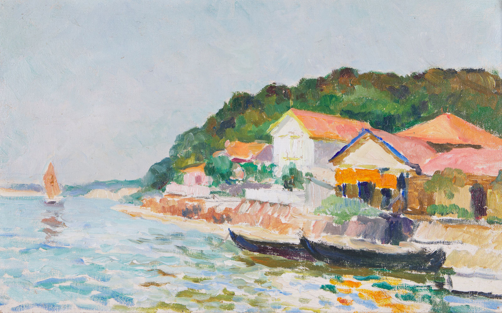 Mildred Bendall, Vue de l'Herbe, Bassin d'Arcachon, c. 1928