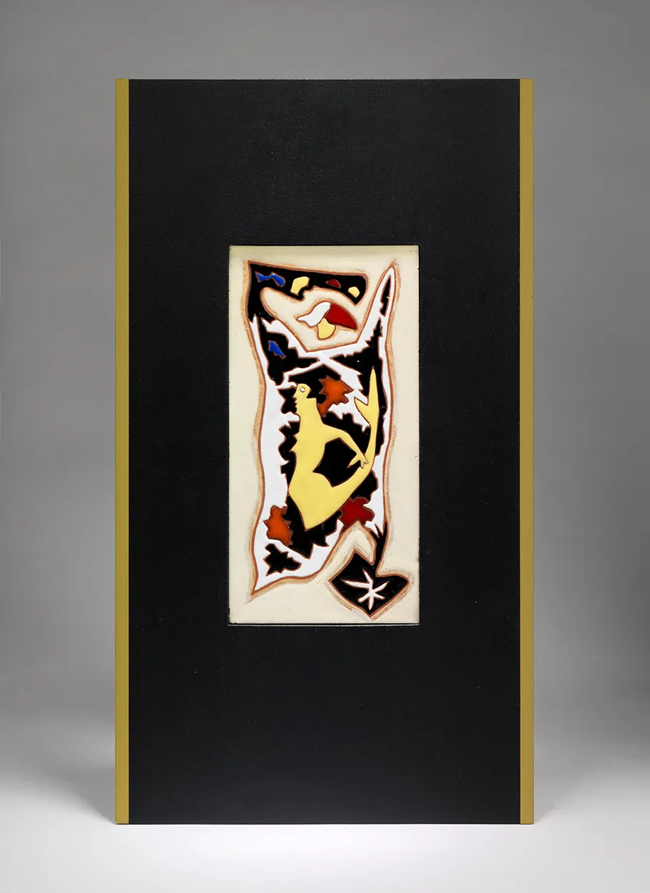 Jean Lurçat, Tile - Rectangular - White - Siren, c. 1955