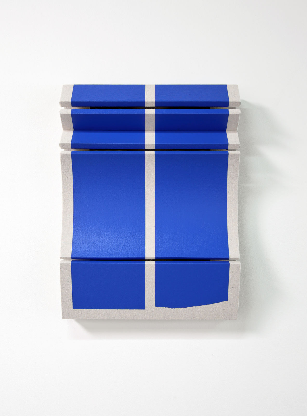 Robert Moreland, Untitled Broken Blue Bars, 2019