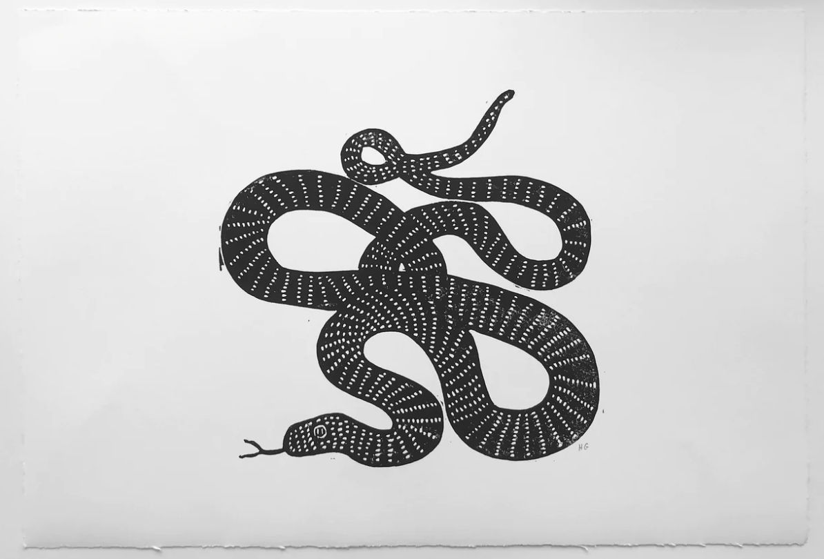 Hugo Guinness classic prints (unframed), Snake