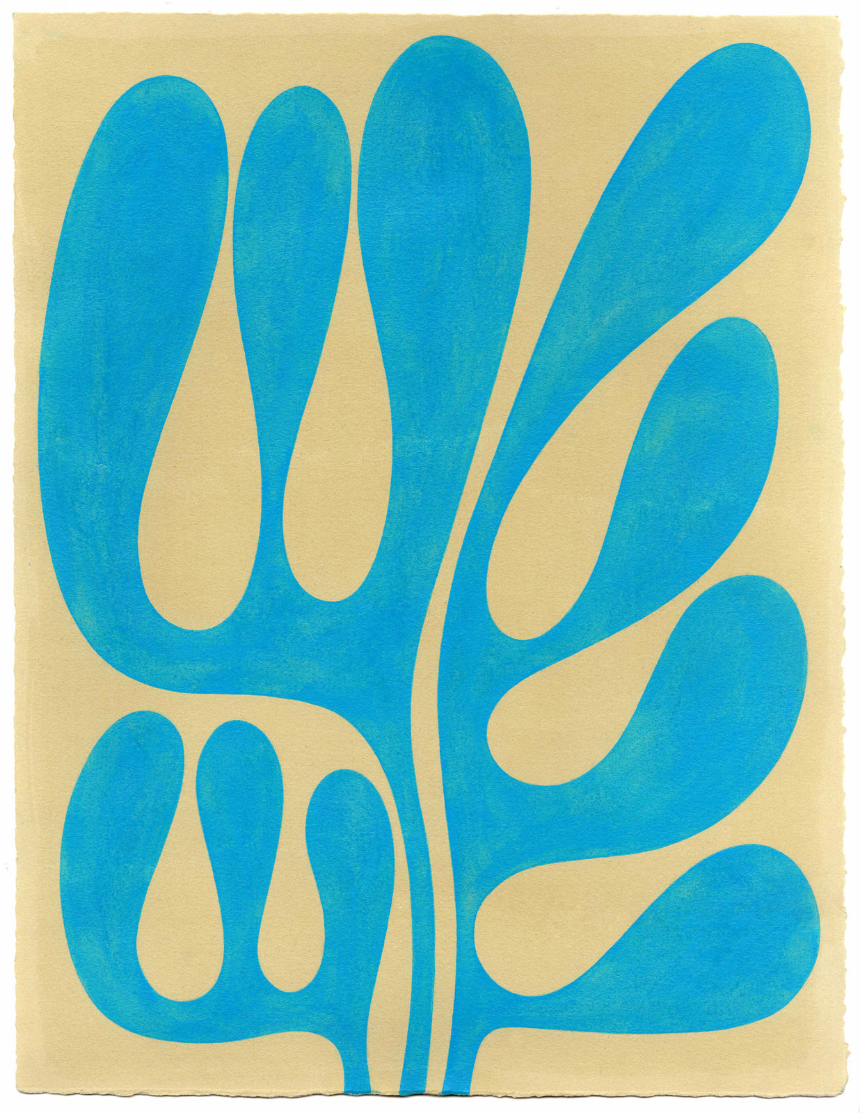 Henrietta Molinaro paintings, Leaf Study, 2024