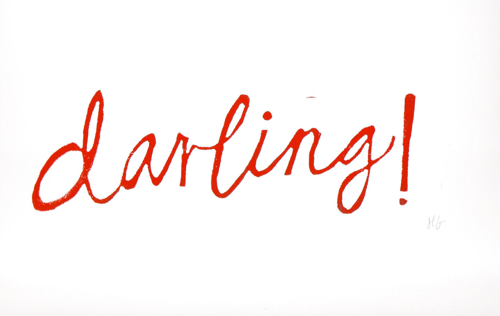 Hugo Guinness classic prints (unframed), Darling (red)