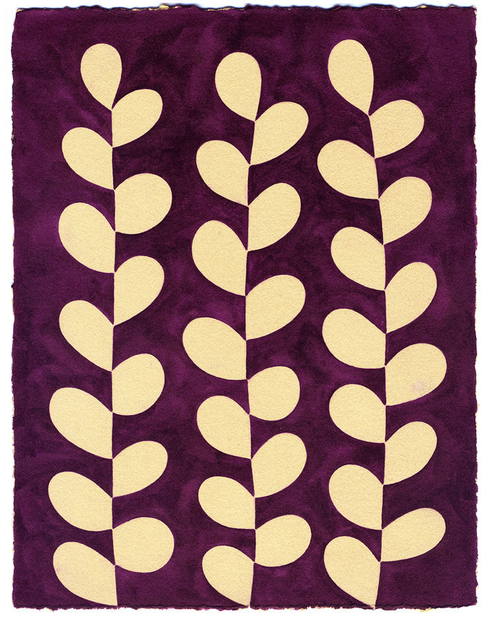 Henrietta Molinaro paintings, Leaf Study, 2024