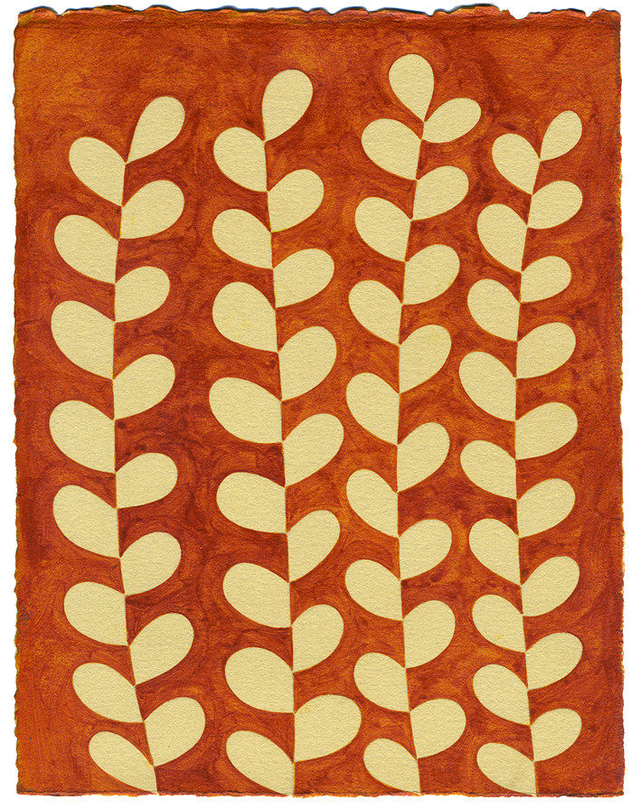 Henrietta Molinaro paintings, Leaf Study, 2024
