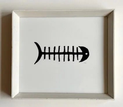 Hugo Guinness classic prints (framed), Fish Skeleton, 2025