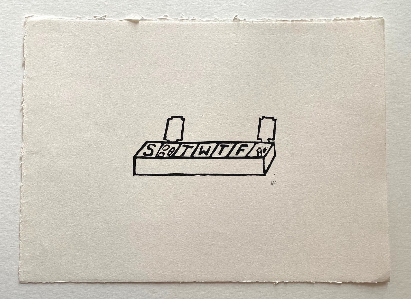 Hugo Guinness classic prints (unframed), Pillbox