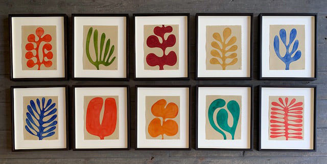 Henrietta Molinaro paintings, Leaf Study, 2023