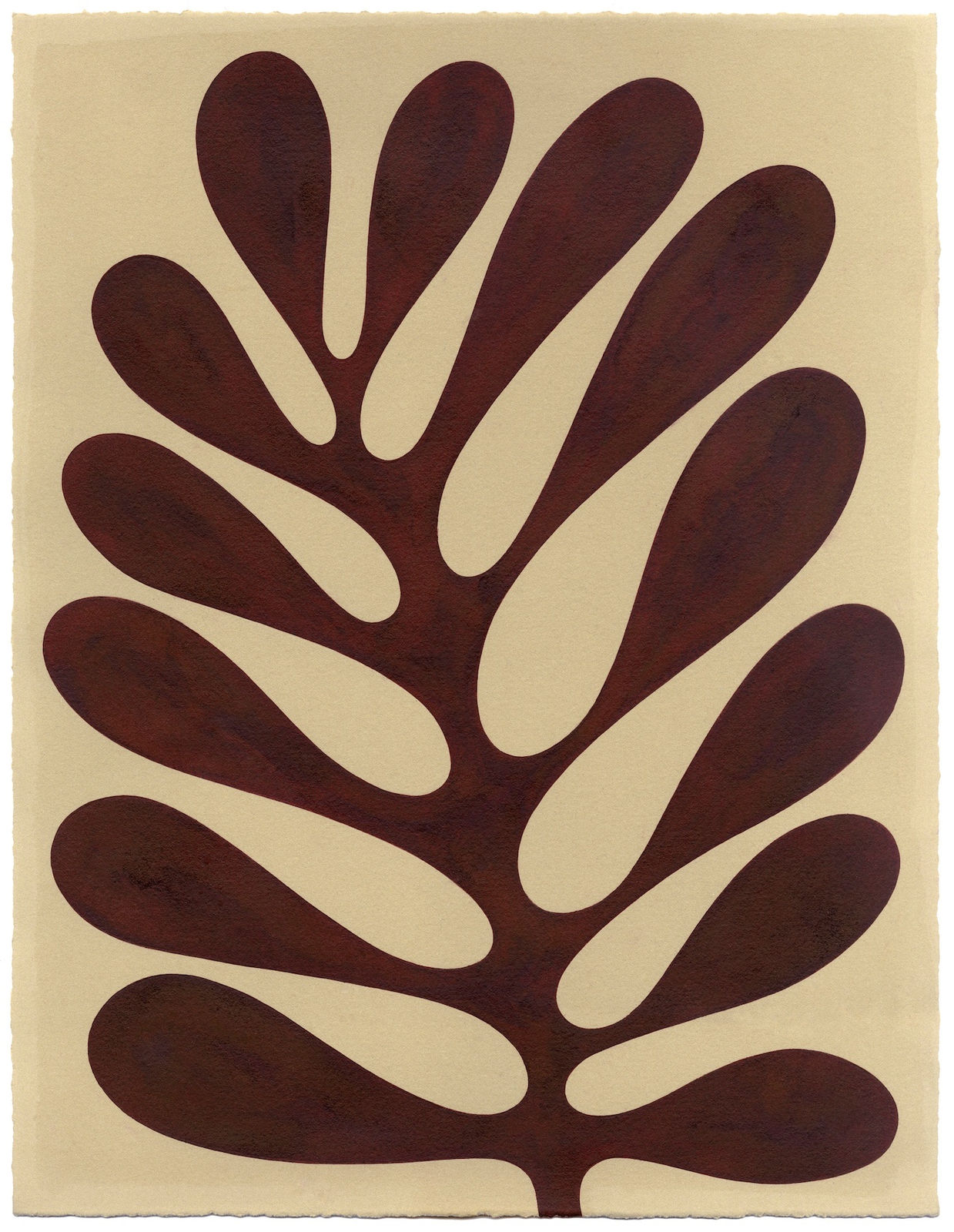 Henrietta Molinaro paintings, Leaf Study, 2025