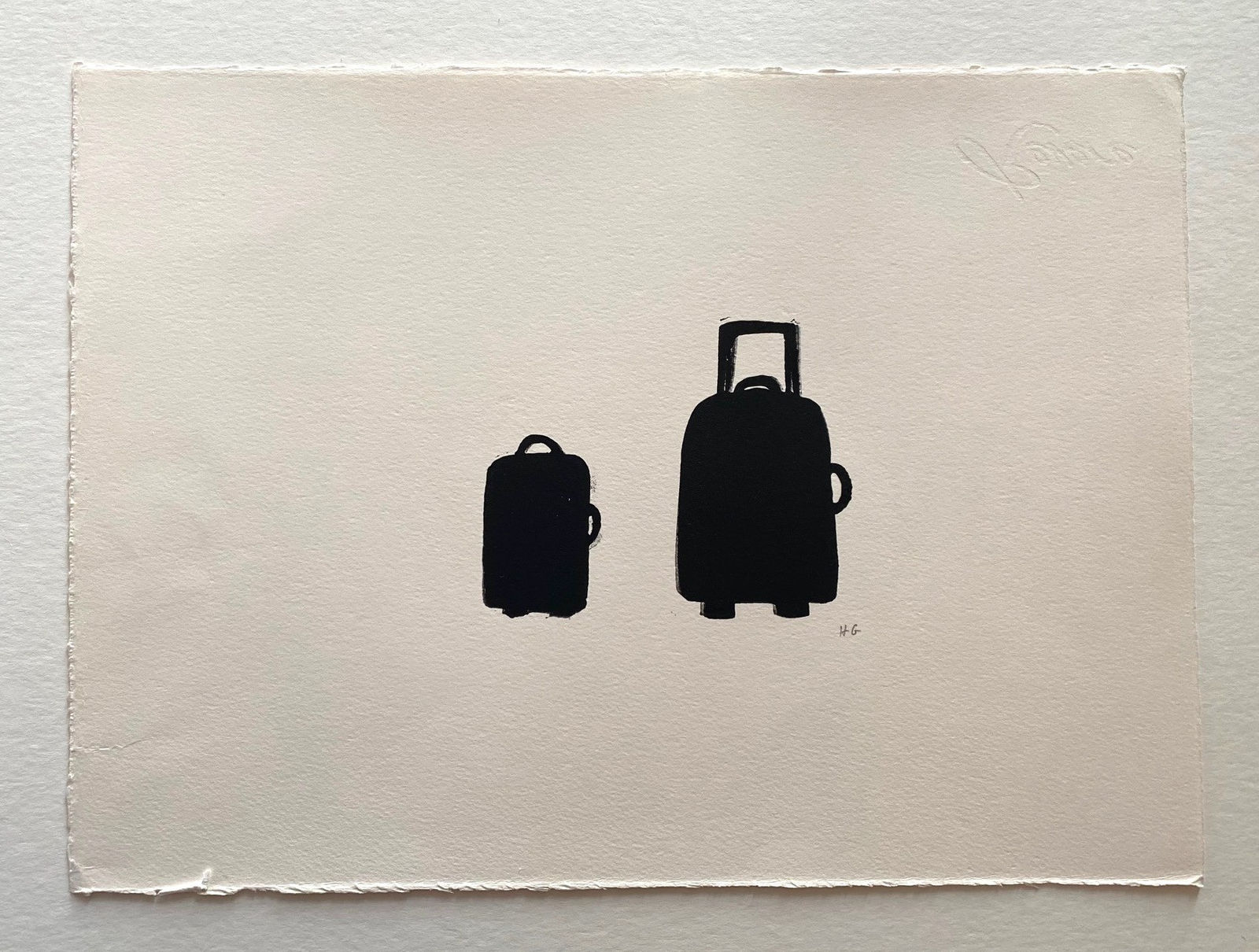 Hugo Guinness classic prints (unframed), Suitcases