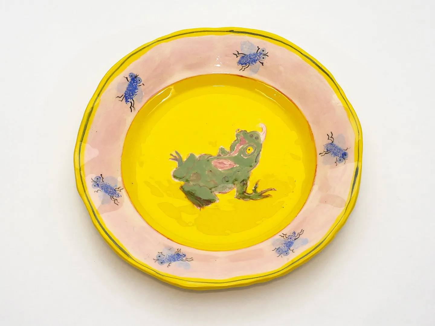 Claudia Rankin, Frog & Flies Plate, 2025