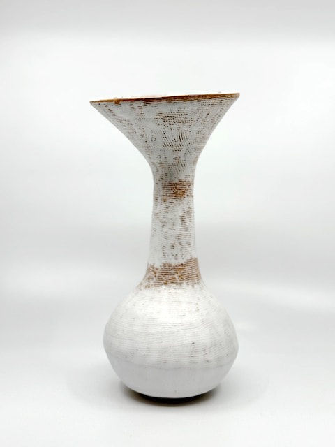 Iva Polachova, Funnel top bulbous vase, 2025