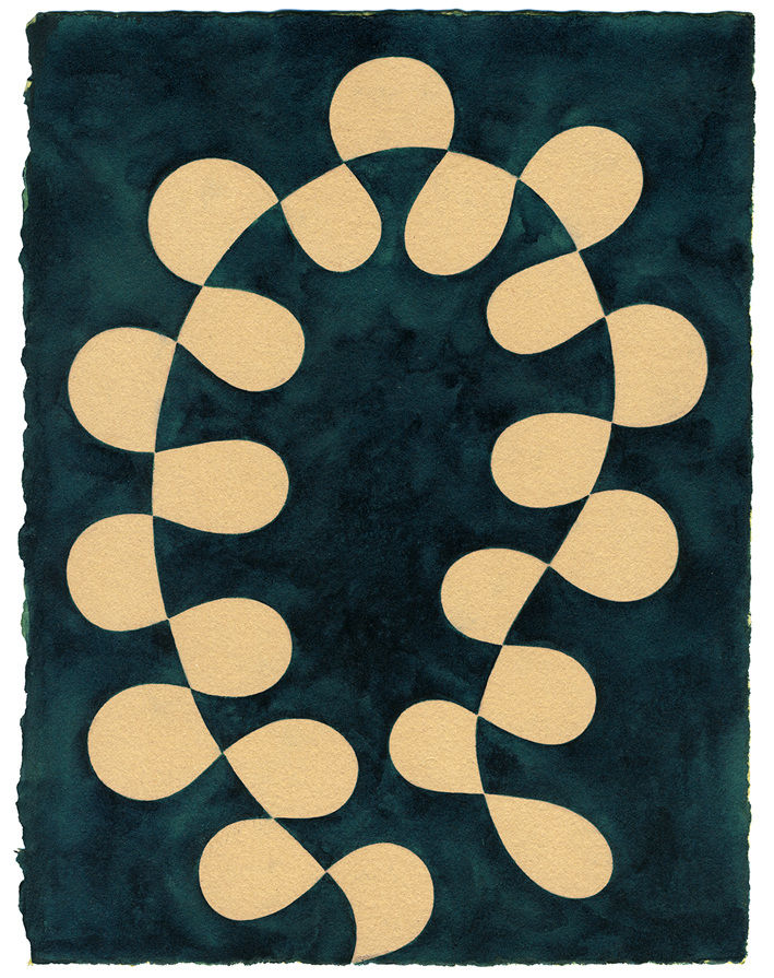 Henrietta Molinaro paintings, Leaf Study, 2024